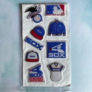 Vintage 1980 Chicago White Sox Puffy Sticker Sheet RARE!